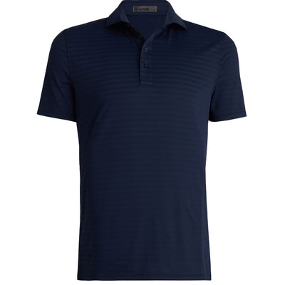 Perforated Stripe Polo Twilight Navy - SS24