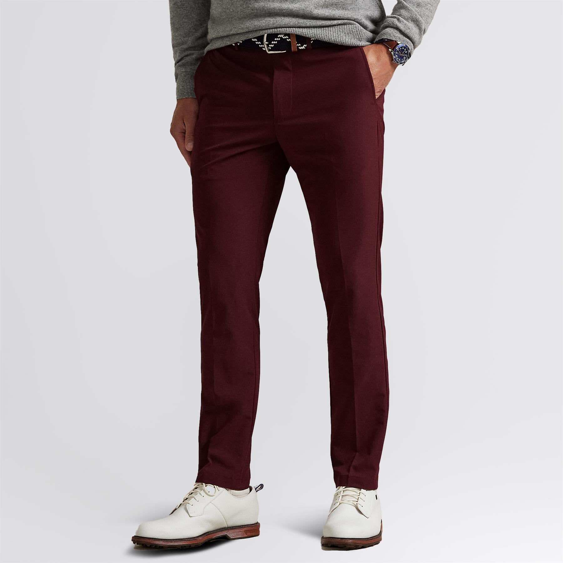 RLX Slim Fit Performance Trousers Rich Ruby