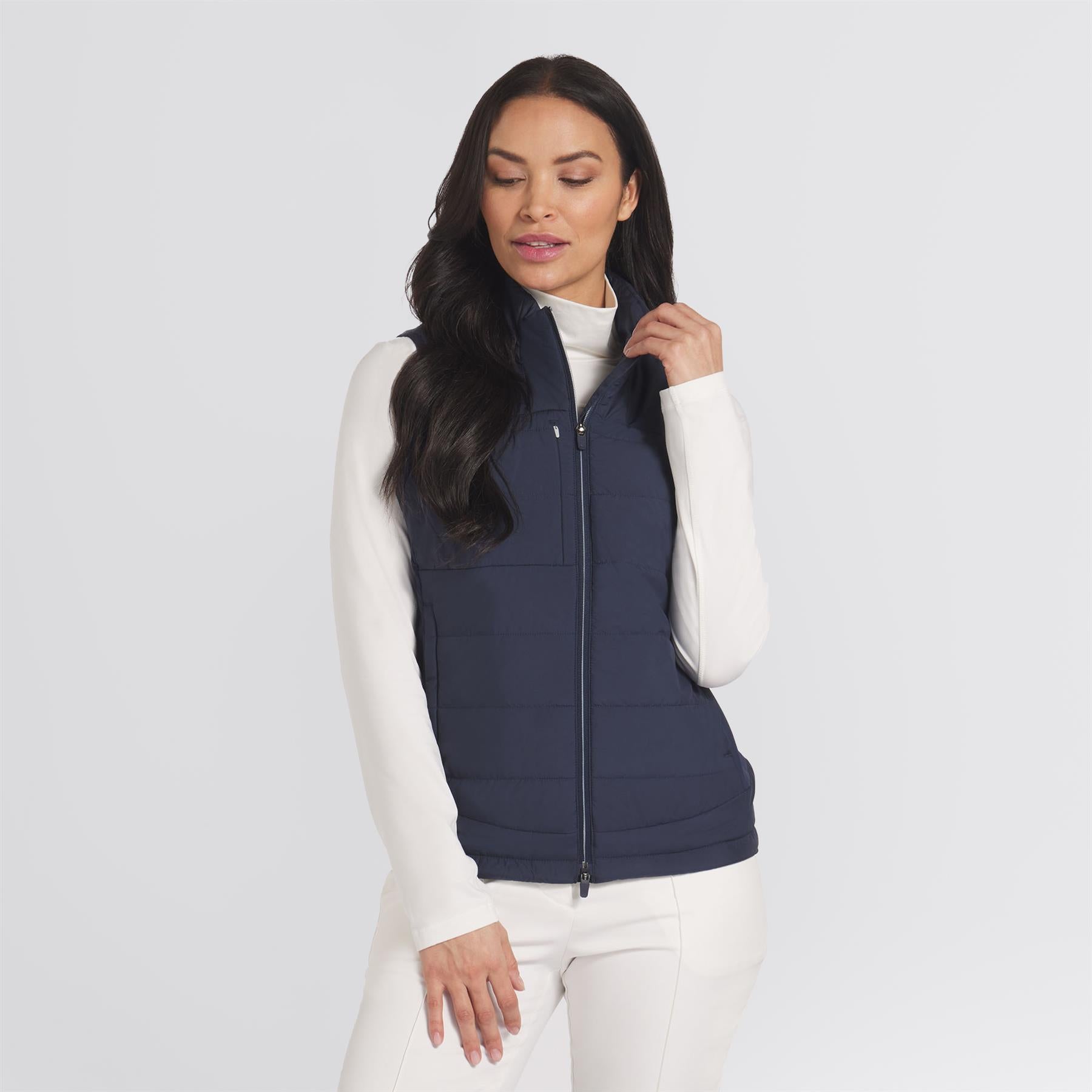 Kyley Quilted Vest Deep Navy