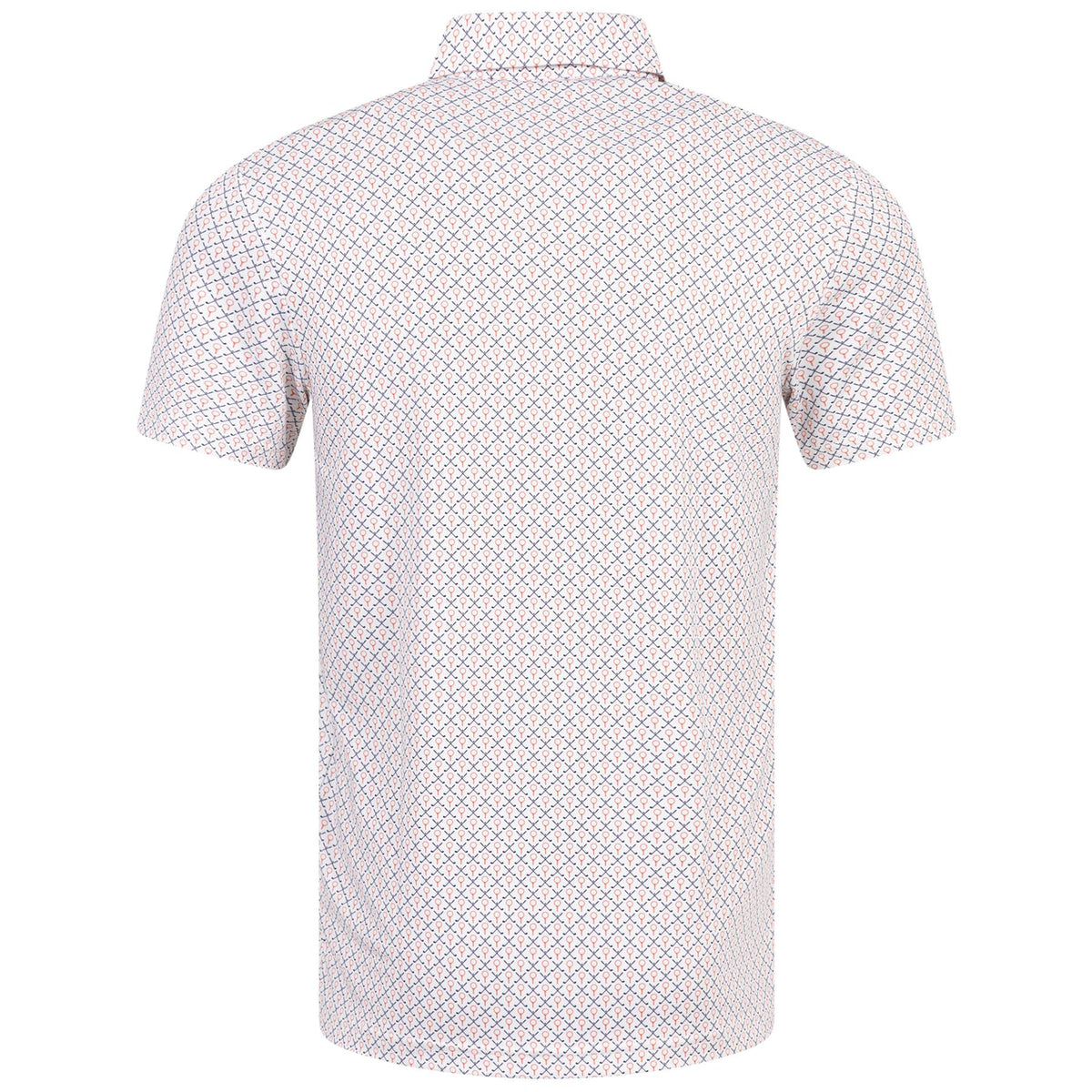 Golf Printed Recycled Polyester Regular Fit Polo White - AW23 ...