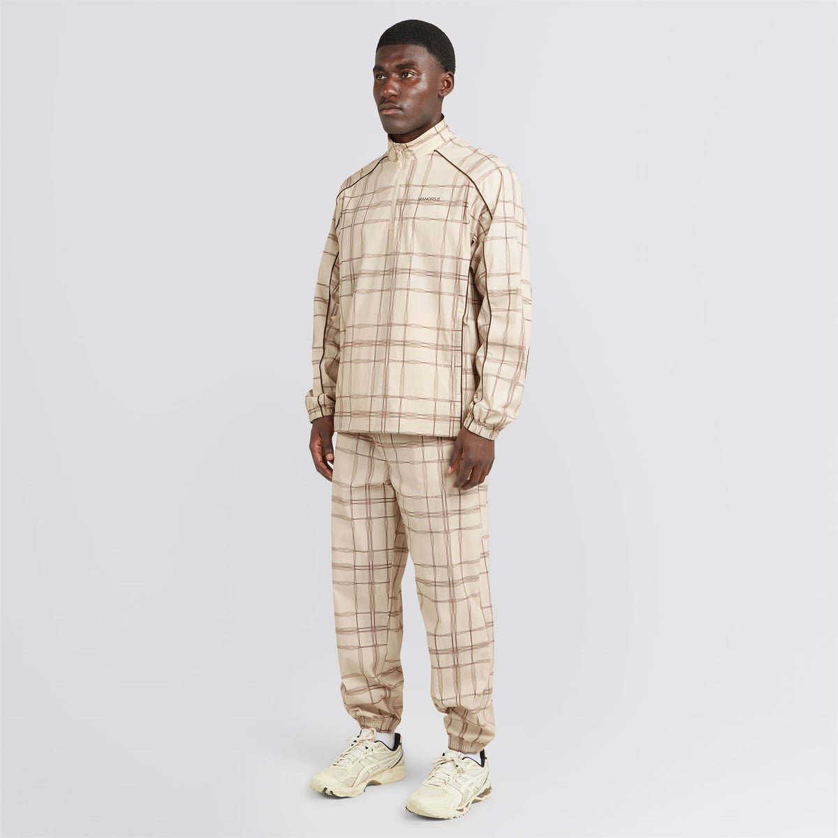 Compression Check Ranger Trousers Ivory