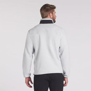 Fleece Quarter Zip Mid Ash Gray/Puma Black