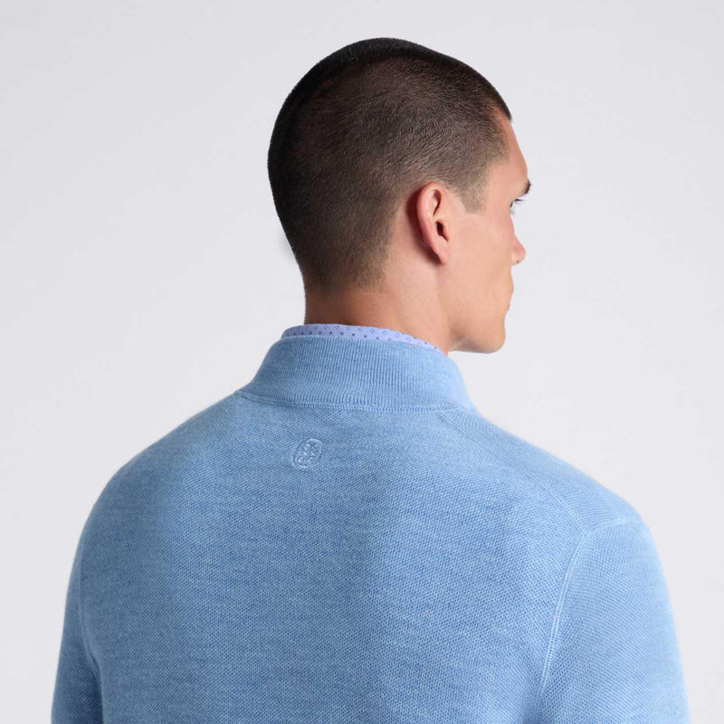 The Club Merino Wool Quarter Zip Sweater Willow