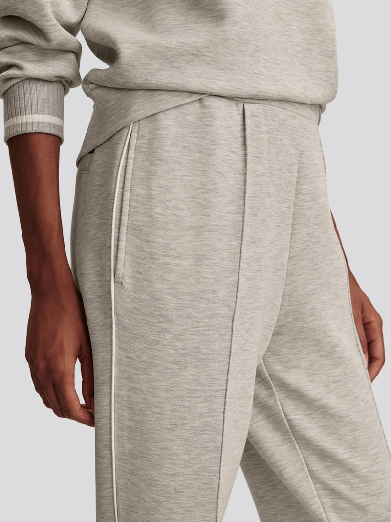 The Slim Pintuck 27.5 Inch Pants Light Grey Marl
