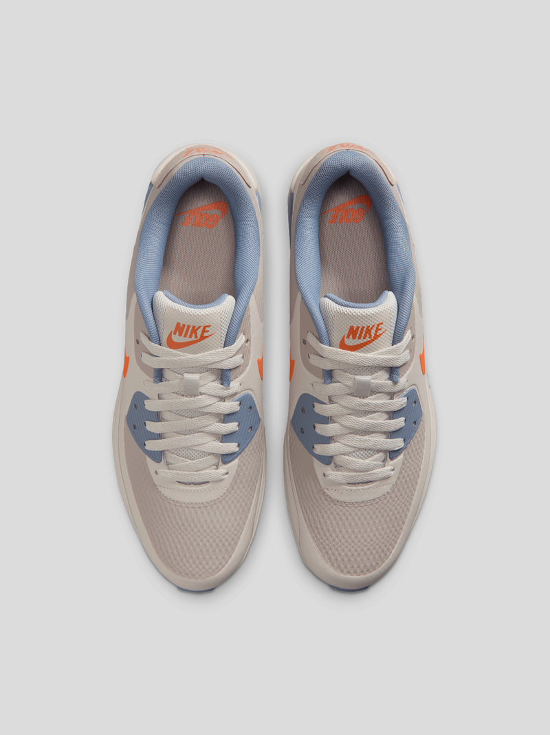 Air Max 90 Spikeless Golf Shoes Moon Particle/Safety Orange/Light Bone