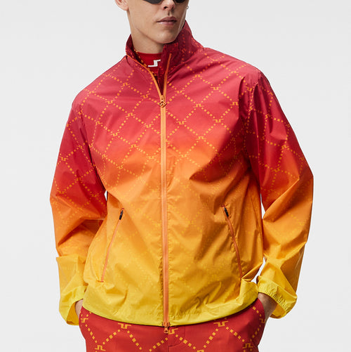 Max Printed Wind Jacket Russet Orange