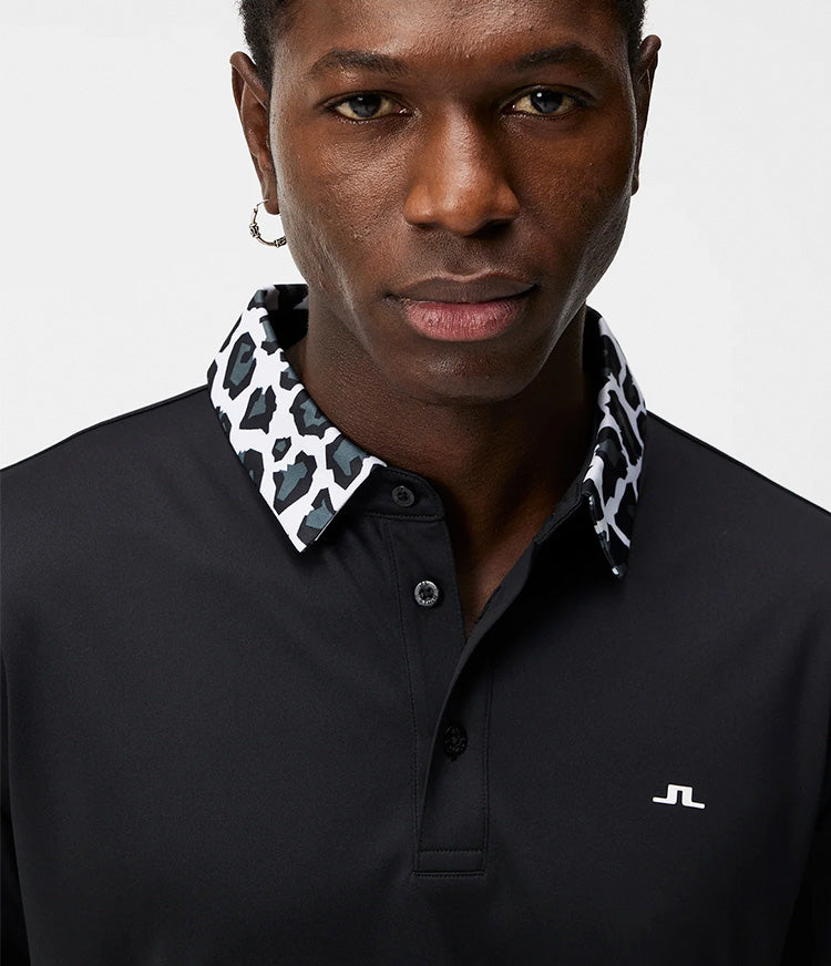 J.Lindeberg Chapin Regular Fit Polo Black | Polo Shirts