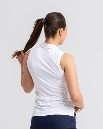 Ultimate365 SL Solid Polo White