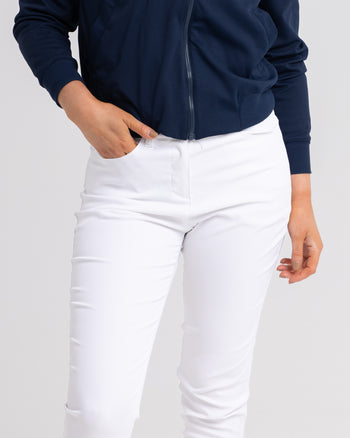 Ultimate365 Twistweave Five Pocket Trousers White