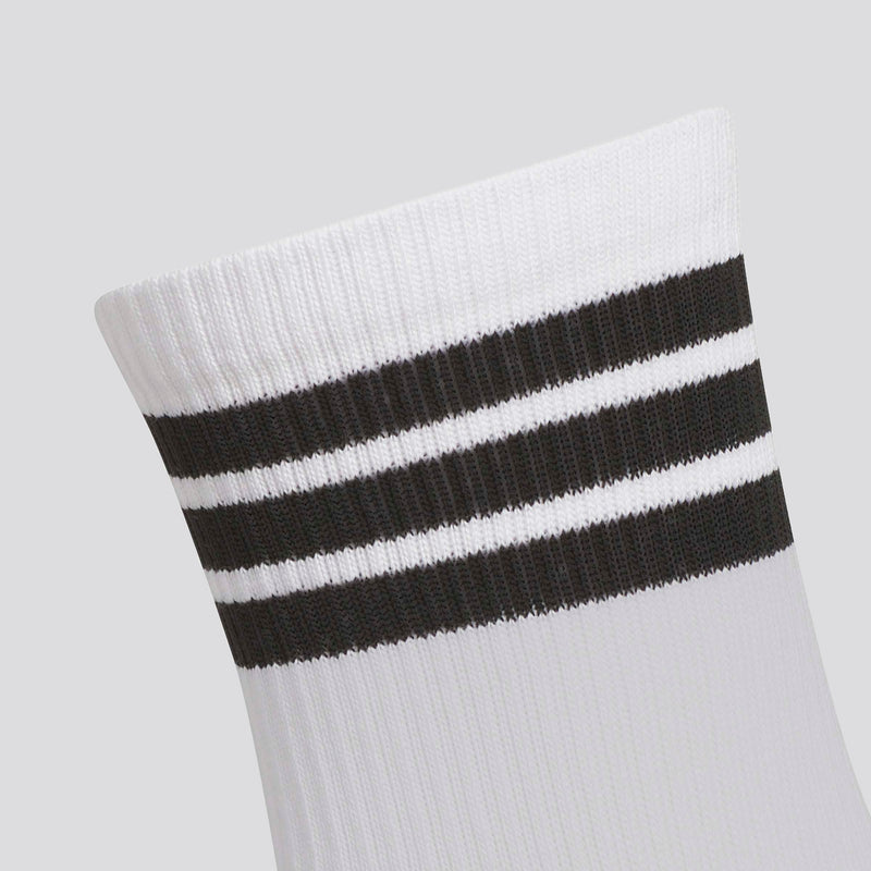 3 Stripe Half Crew Sock White/Black