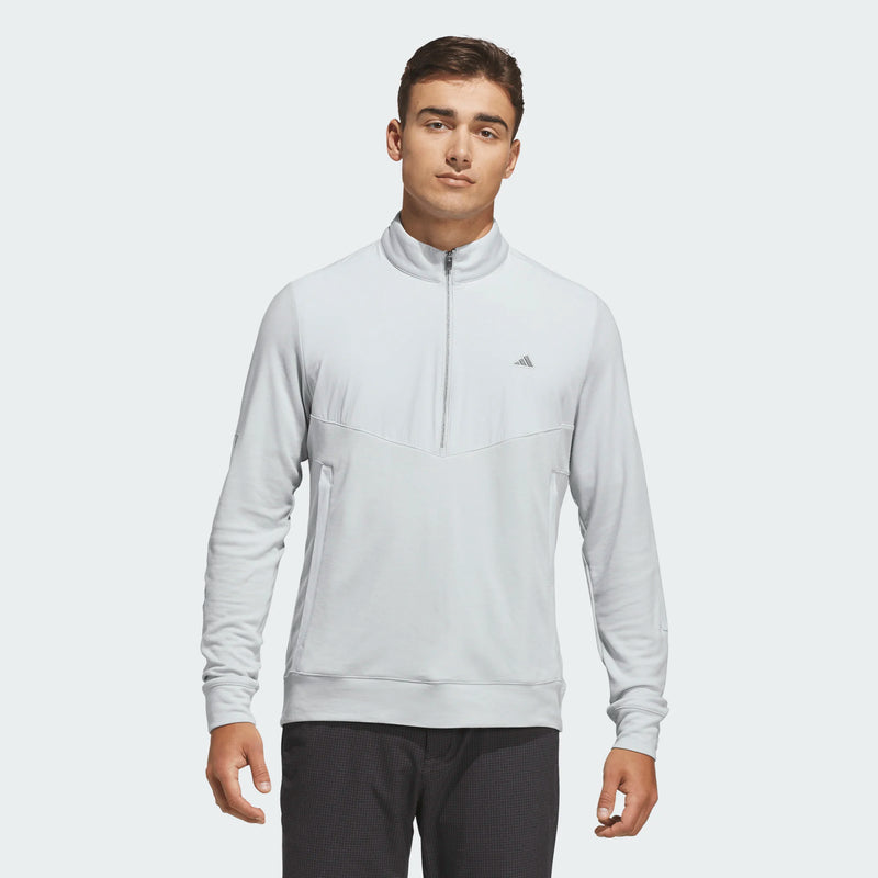 Ultimate365+ Course Control Hybrid Quarter Zip Sweatshirt Clear Grey