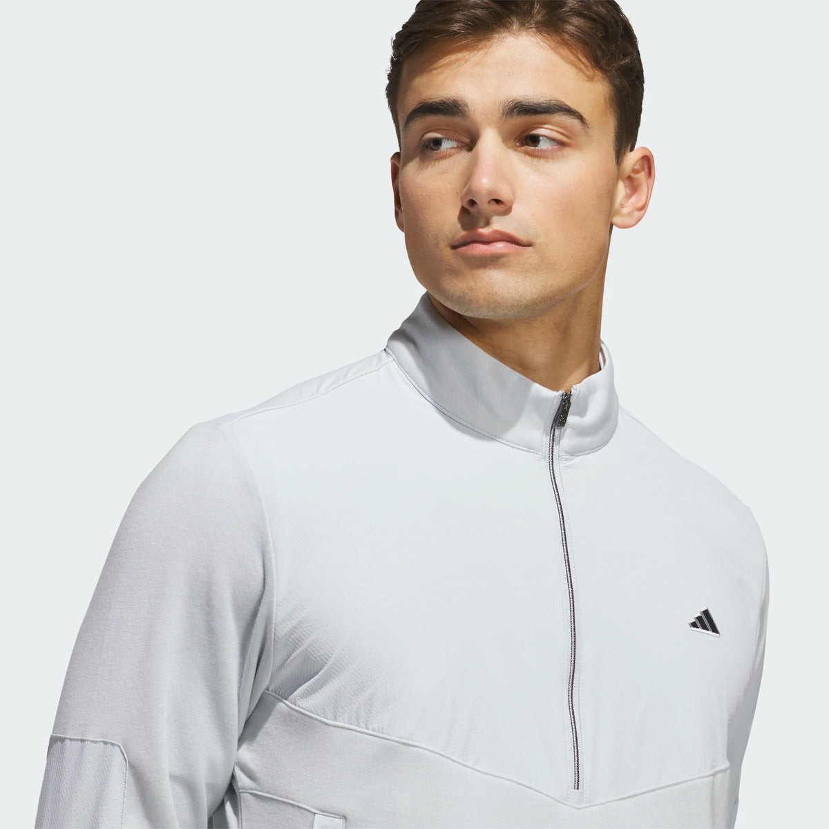 Ultimate365+ Course Control Hybrid Quarter Zip Sweatshirt Clear Grey