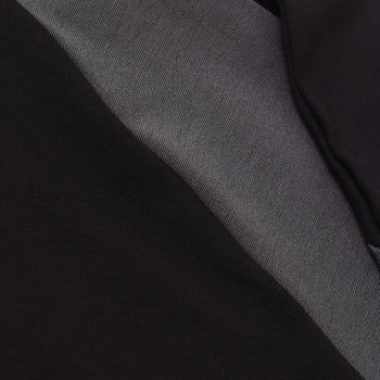 Colour Block Hoodie Jet Black/Graphite