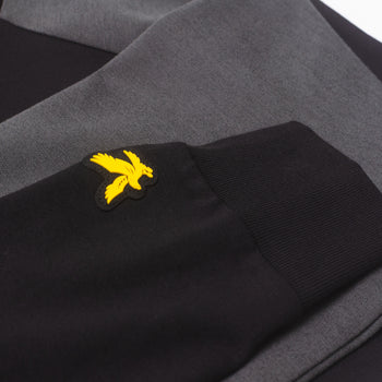 Colour Block Hoodie Jet Black/Graphite