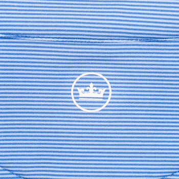 Perth Sugar Stripe Performance Quarter Zip Sailor Blue