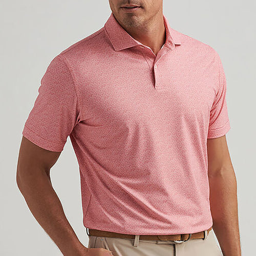 Espresso Martinis Performance Jersey Polo Pink Crepe - SS25