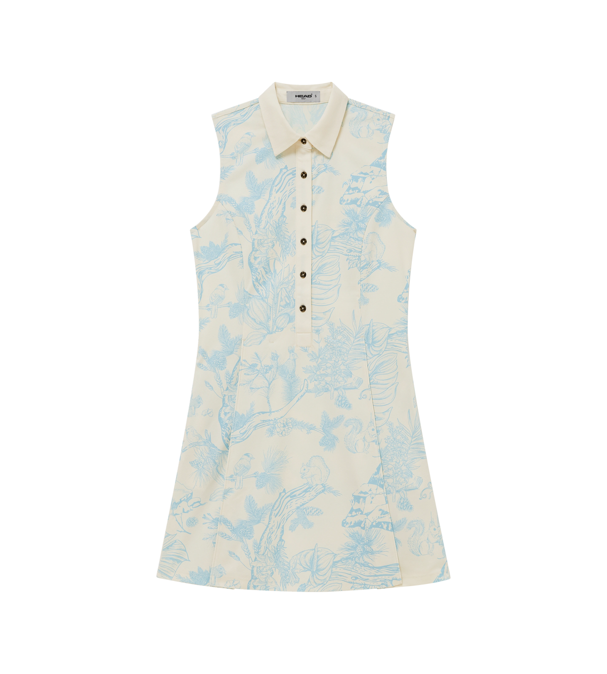 Signature Polo Dress Blue Botanical