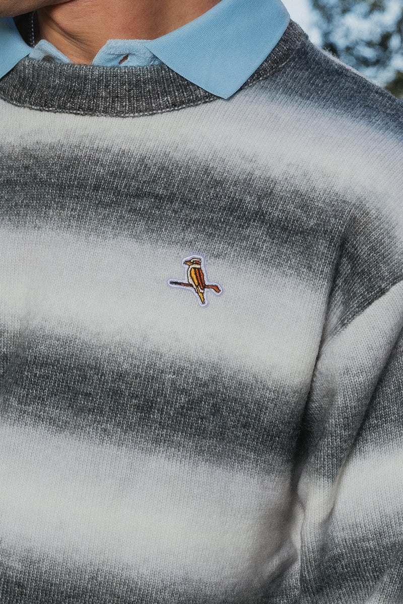 Boucle Knit Pullover Dove Grey