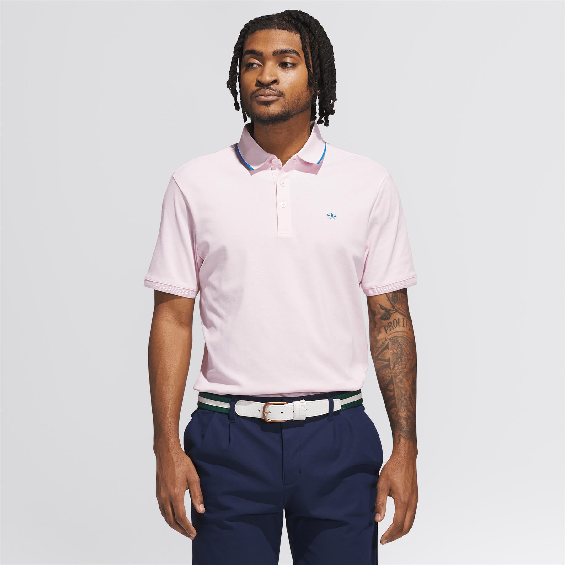 Twistknit Trefoil Polo Clear Pink