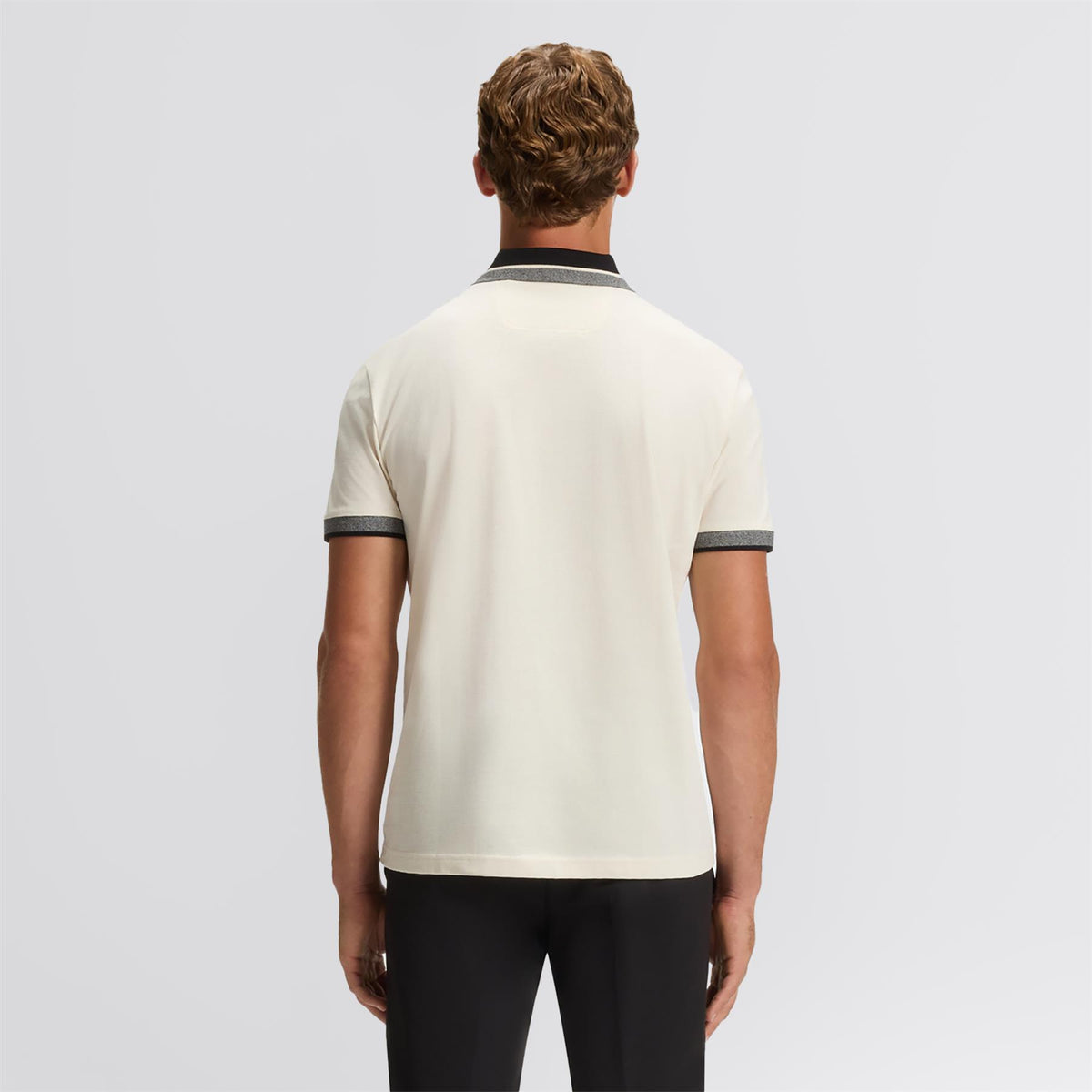 Hole19 Logo Polo Open White