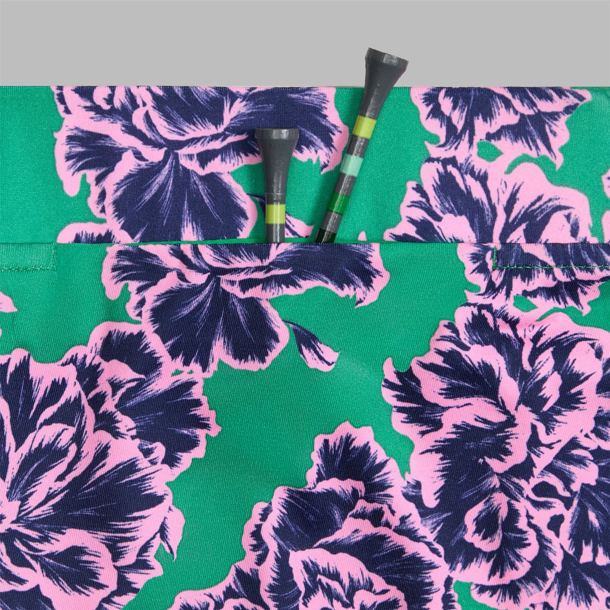 Graphic Floral Print Tech Jersey Skort Clover