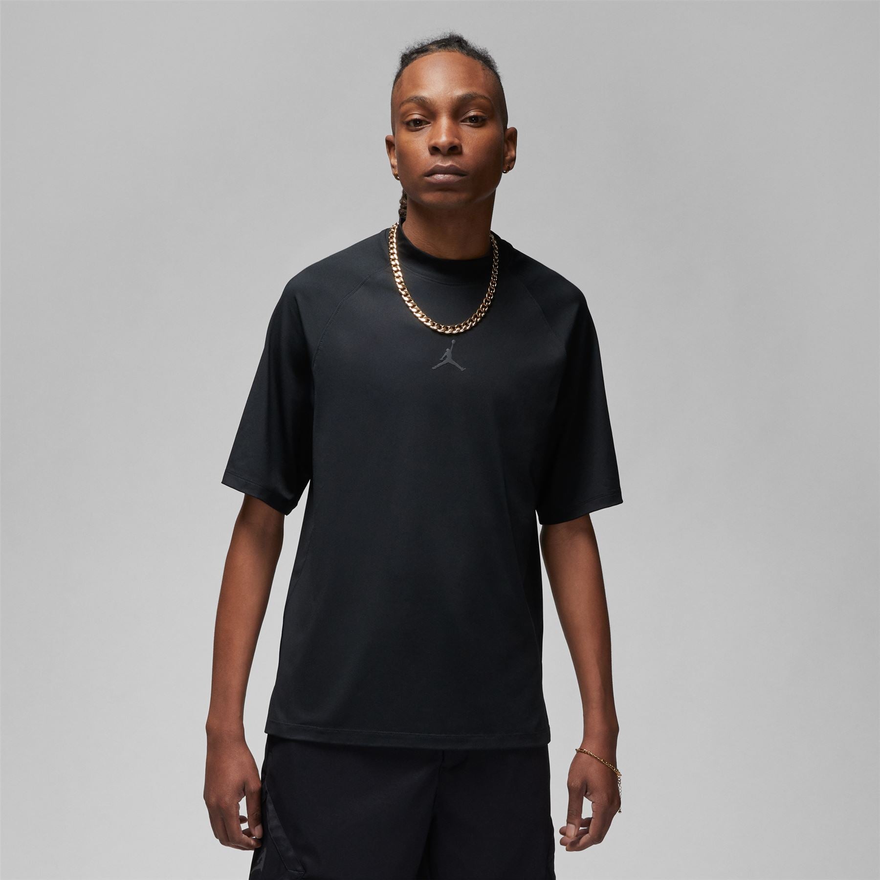 Mock Turtleneck No Collar Golf Shirts Nike Jordan Dri-FIT Sport