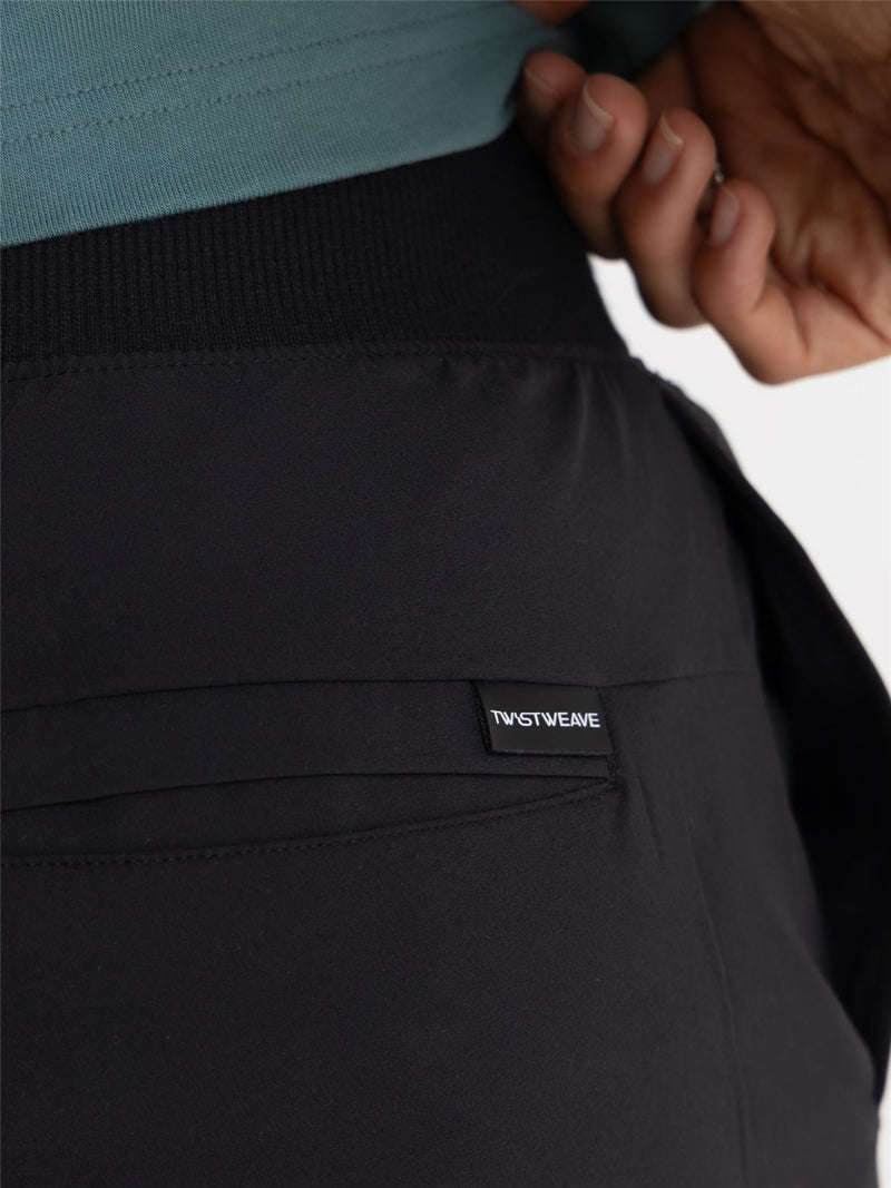 Beyond The Course Twistweave Lined Cargo Trousers Black