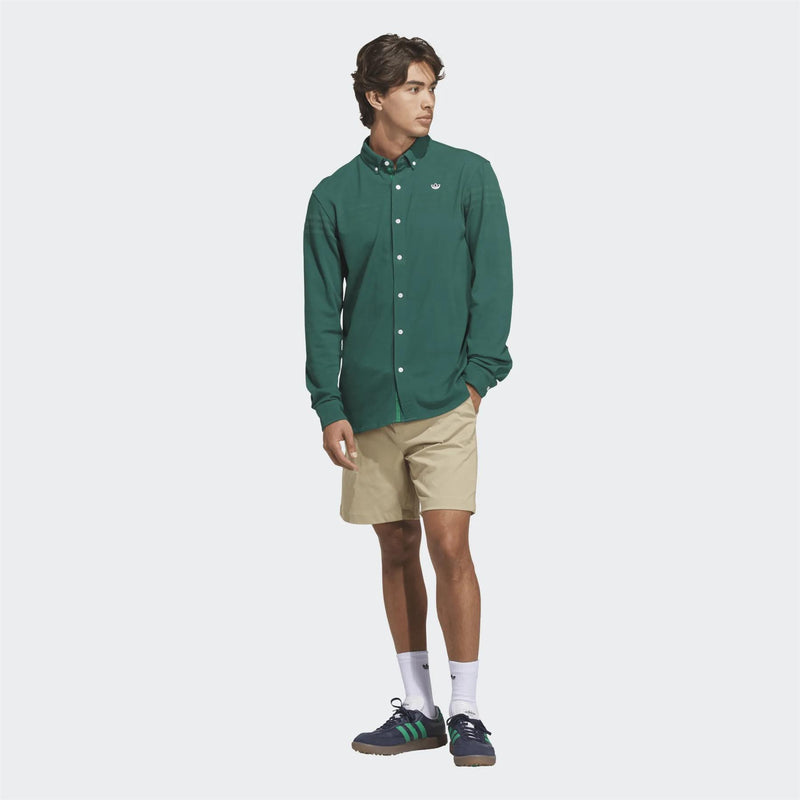 Originals Twistknit Button Up Collegiate Green