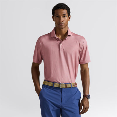 RLX Tailored Fit Print Polo Desert Rose Petal Boxes
