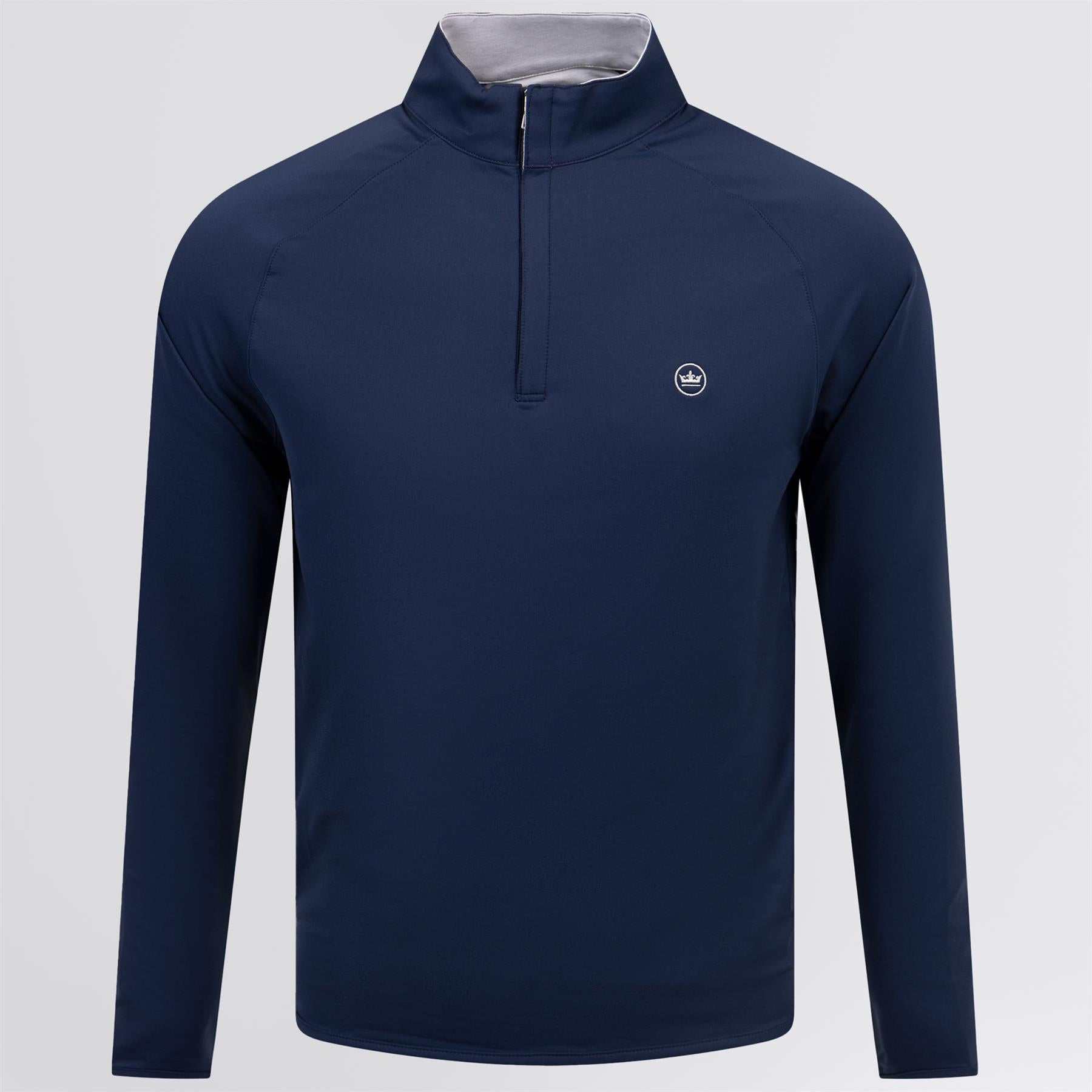 Stealth Performance Quarter Zip Mid Layer Navy