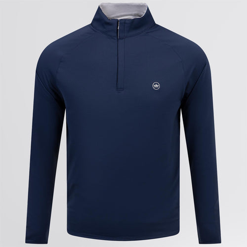 Stealth Performance Quarter Zip Mid Layer Navy