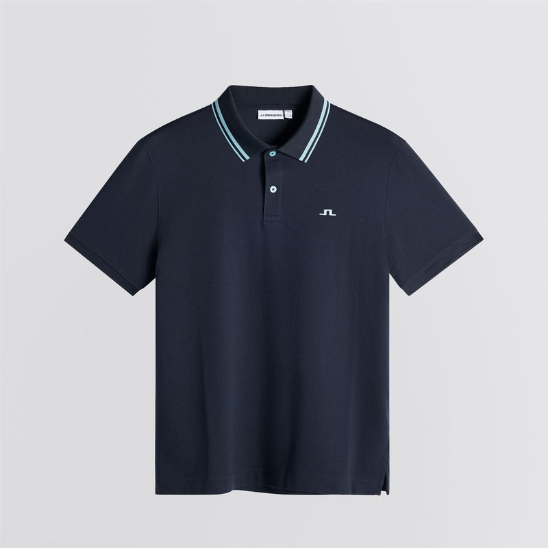 Joey Tipping Jacquard Rib Polo JL Navy