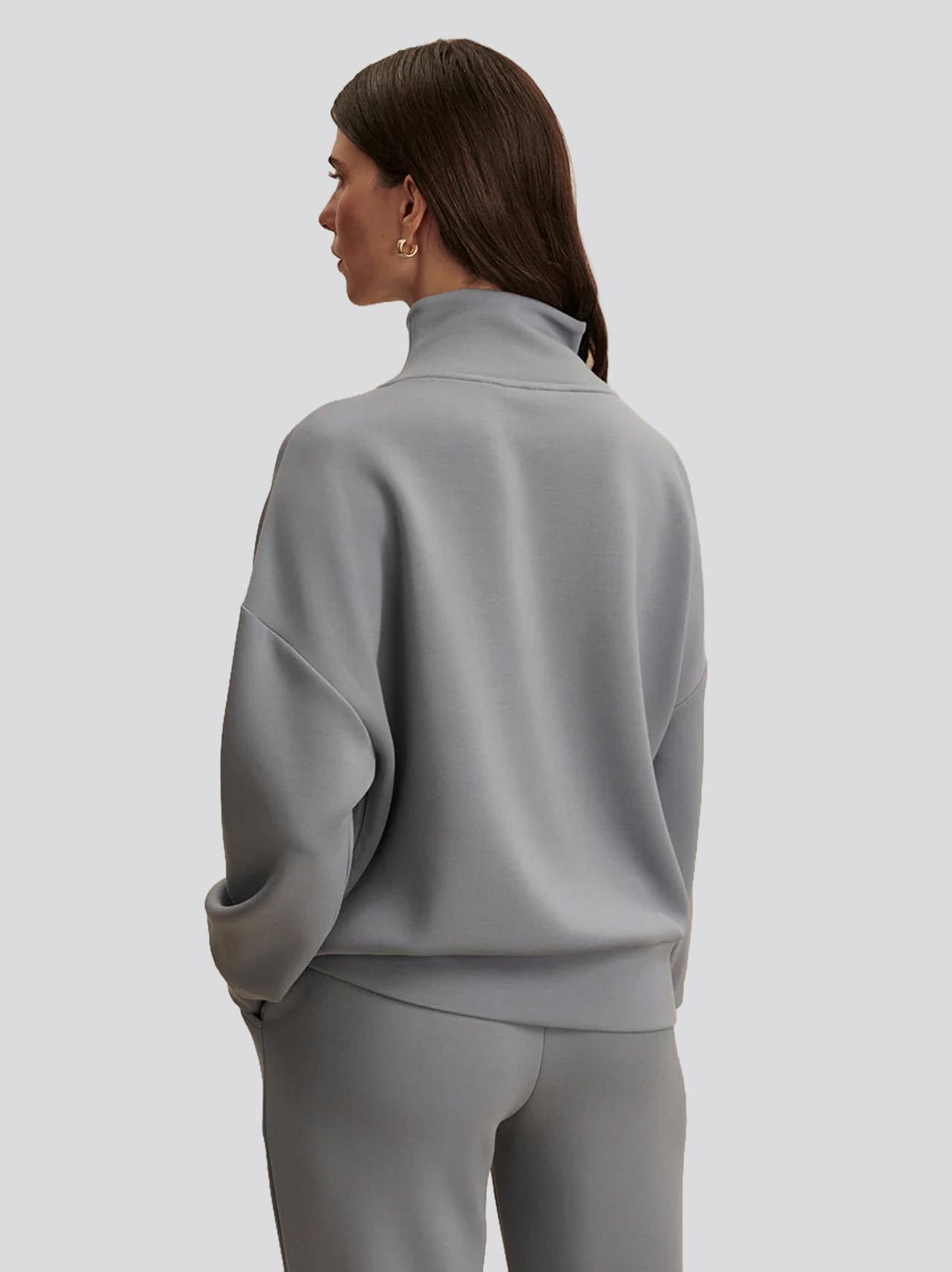Hawley Half Zip Sweat Wind Blue