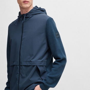 Brian Full Zip Softshell Hooded Jacket Medium Blue