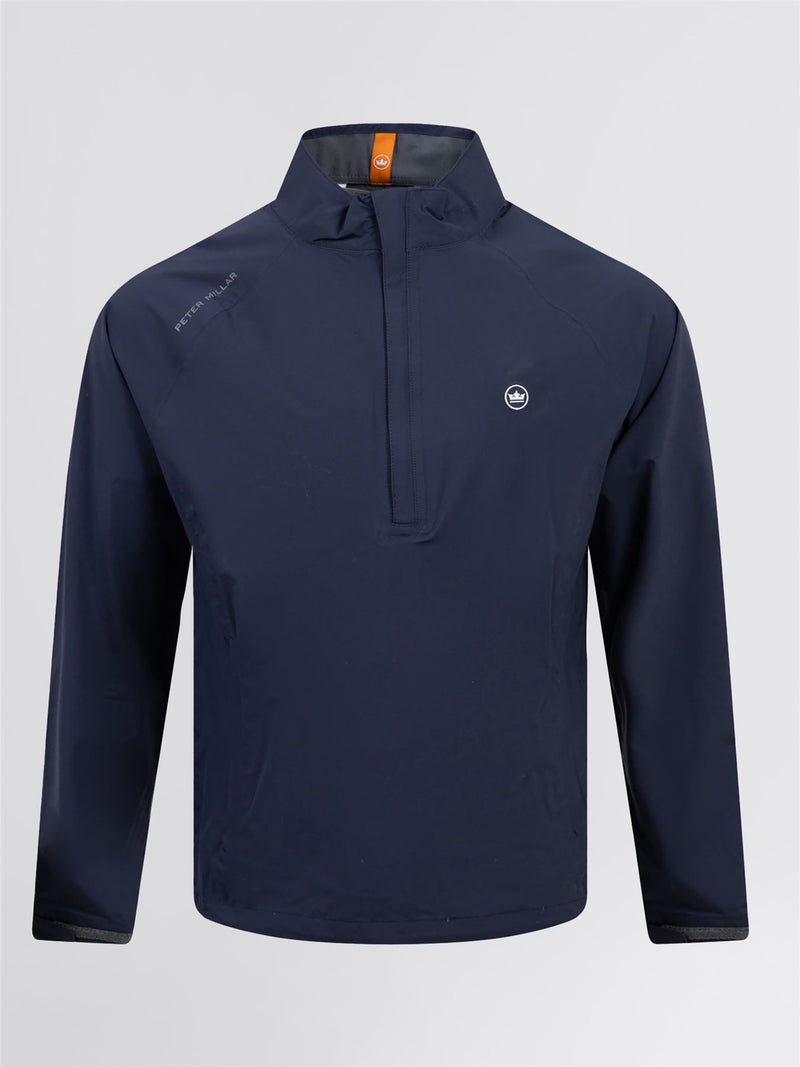 Shield Half Zip Rain Shell Classic Fit wasserdichte Jacke Navy – SS24