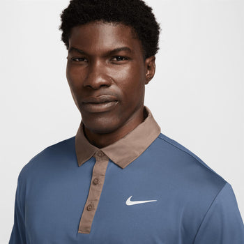 Dri-FIT Tour Contrast Polo Diffused Blue/Mink Brown/White