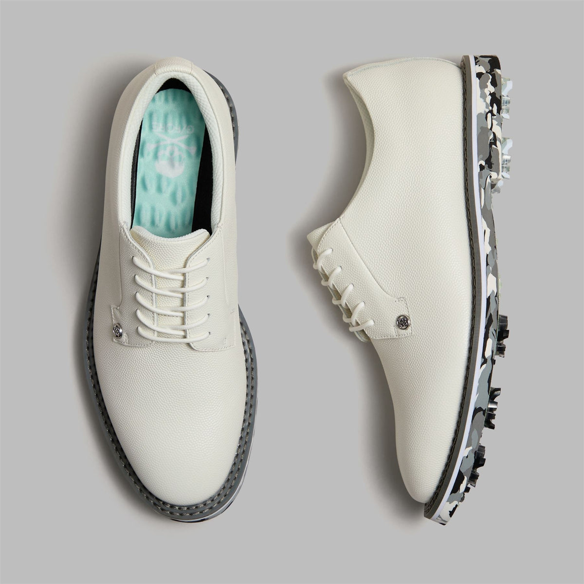 Gallivanter G/LOCK Camo Sole Spiked Golf Shoe Snow/Charcoal