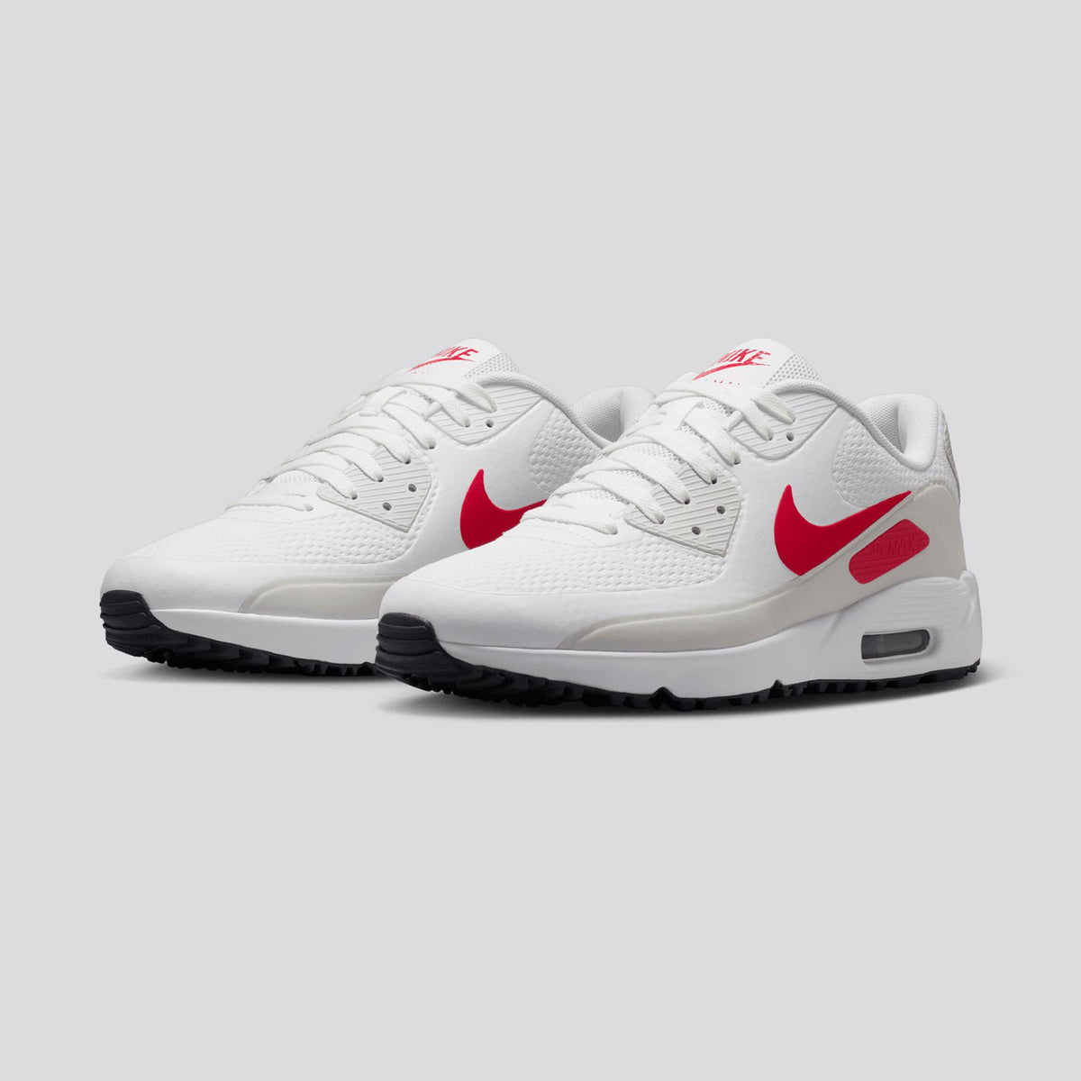 Air Max 90 Spikeless Golf Shoes White/Fire Red/Photon Dust/Midnight Navy