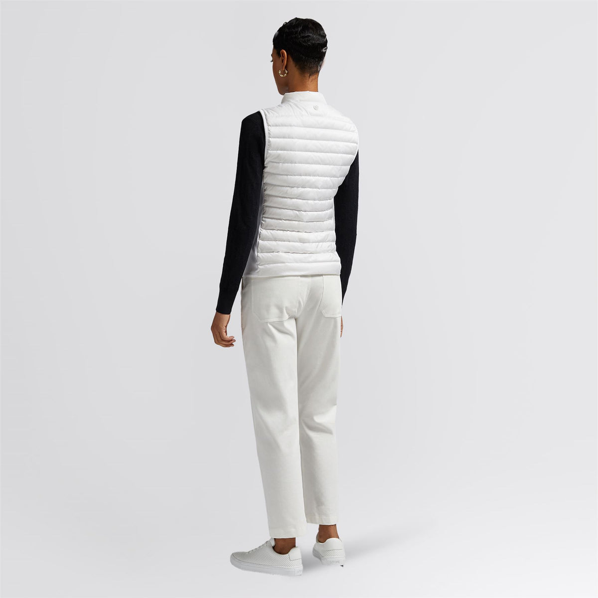Down Quilted Taffeta Tech Gilet Snow