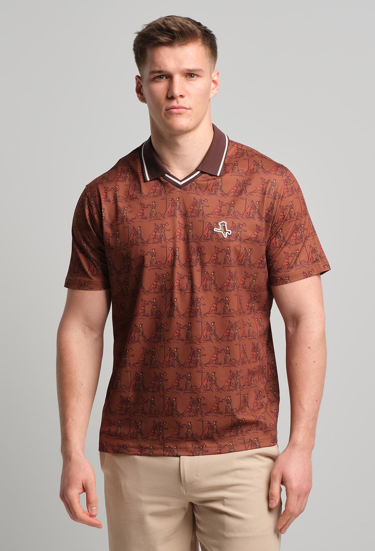 Knockout V Polo Brown