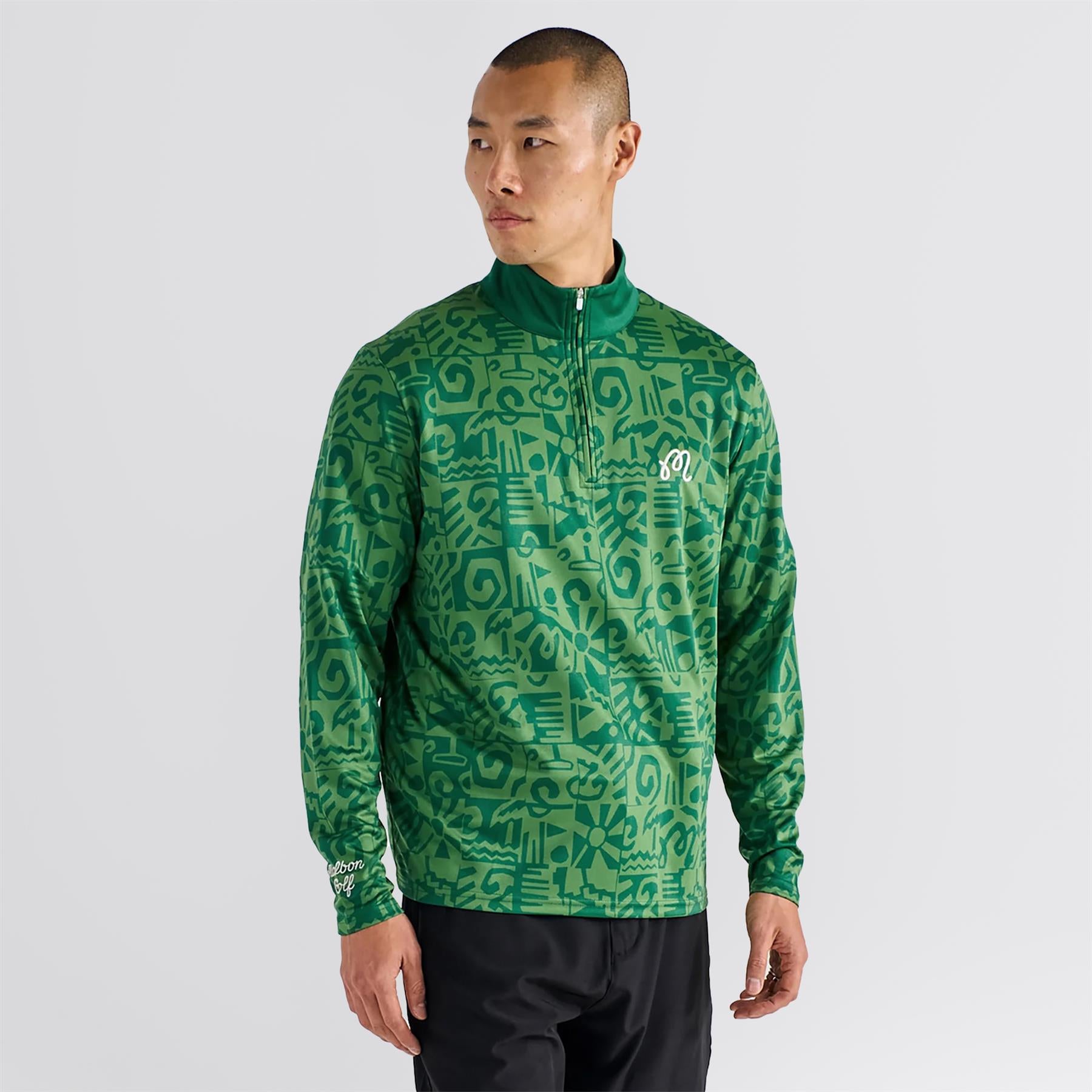 Capo Performance Quarter Zip Kelly Green