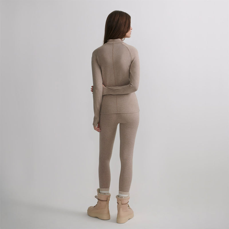 Always Warm Base Layer Top Taupe Marl