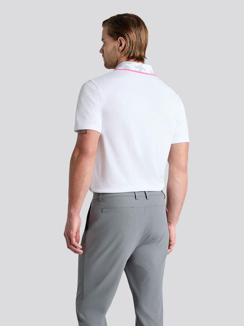 G/FORE x TRENDYGOLF GOLF Camo Collar Performance Pique Polo Snow