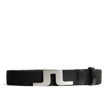 Berry Braided Elastic Belt Black