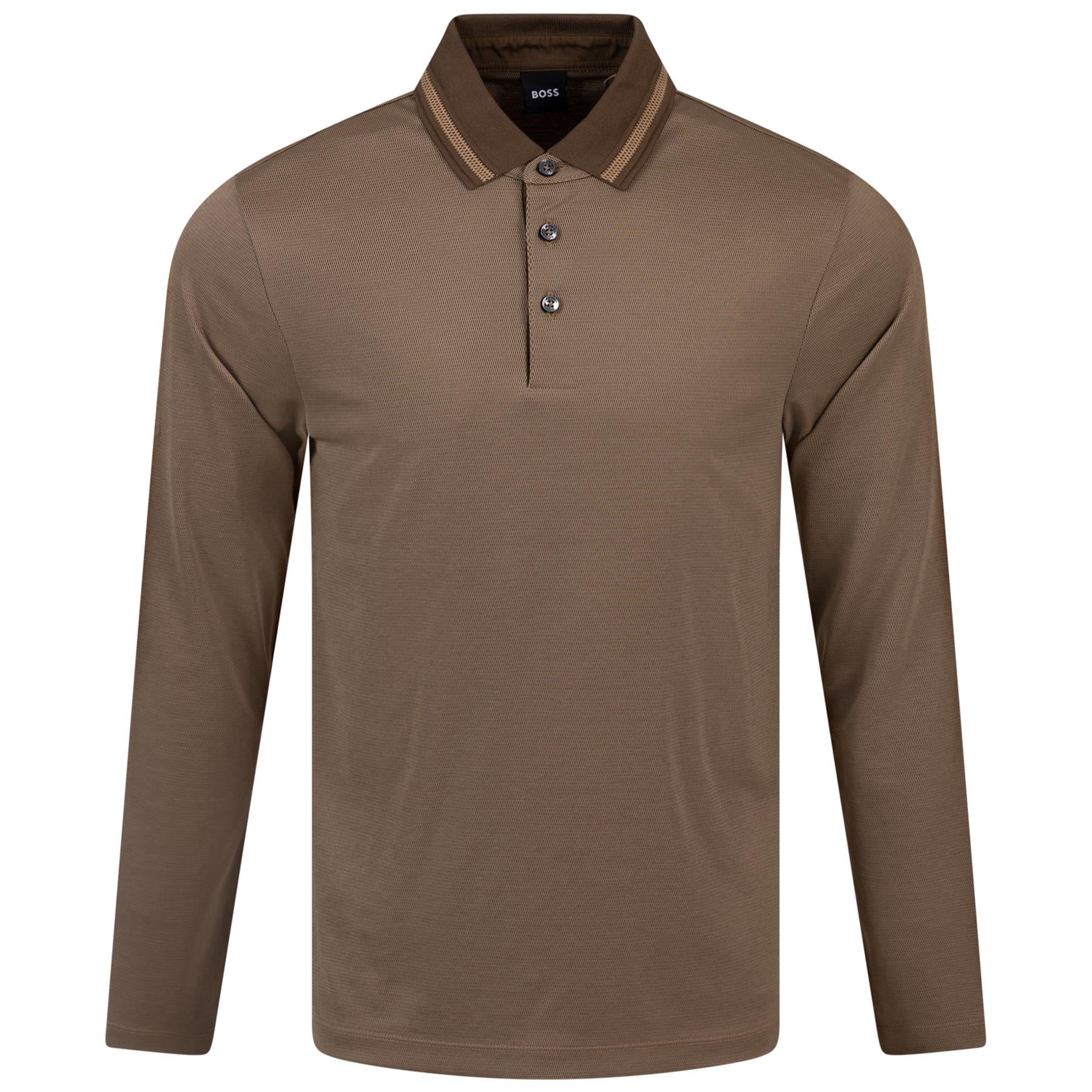 Mens boss on sale long sleeve polo