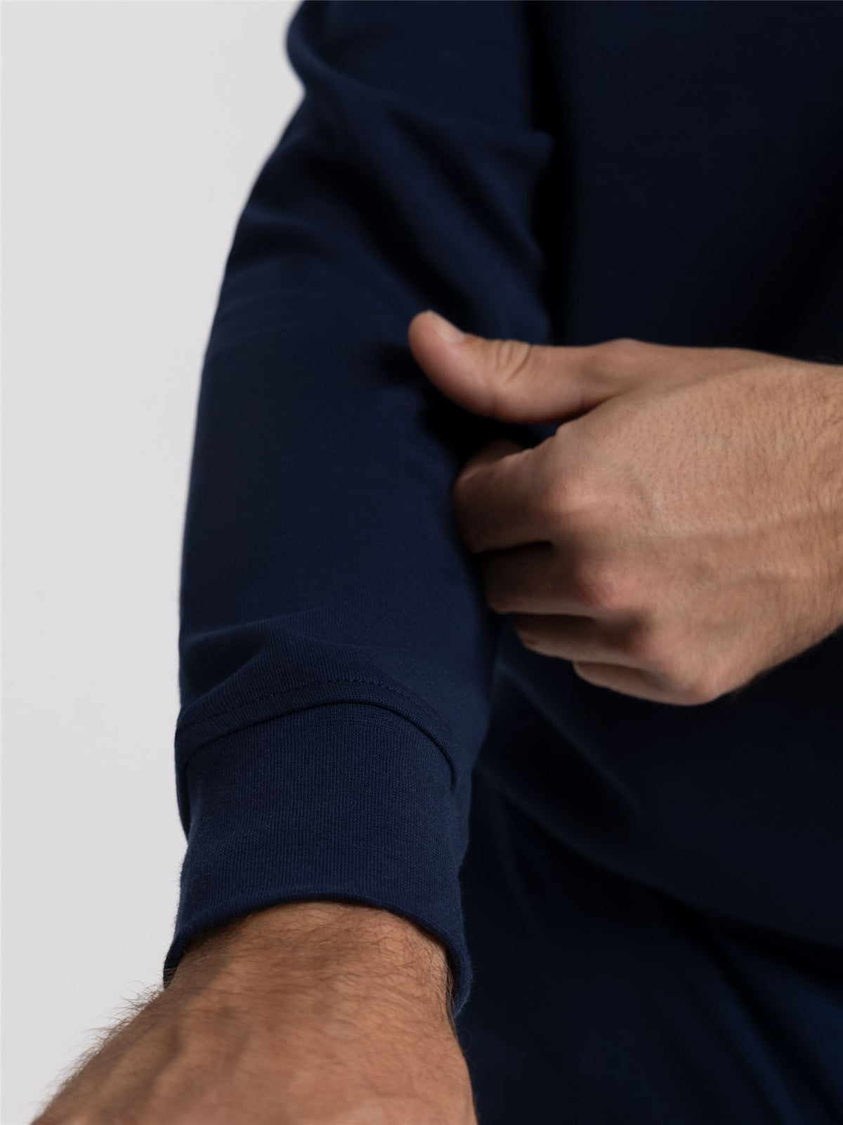 Core-Sweatshirt mit Rundhalsausschnitt, reguläre Passform, Marineblau – SS24