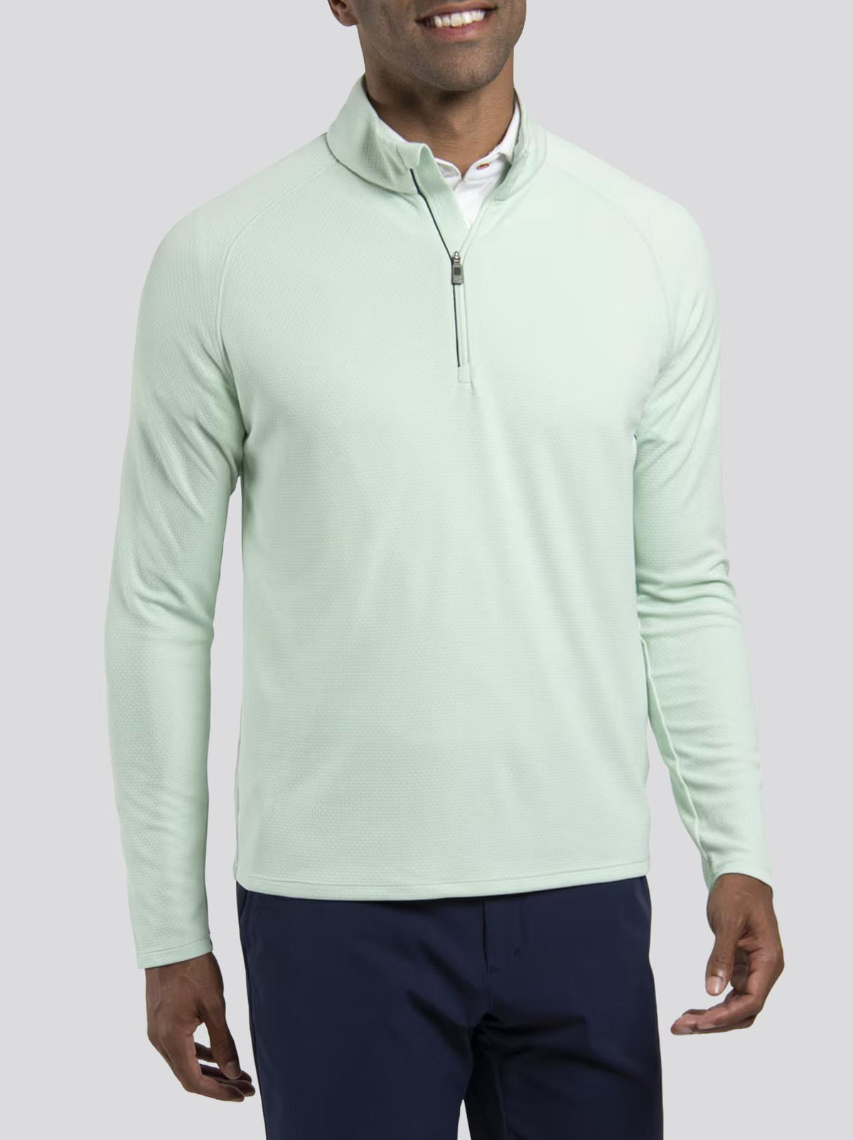 Capture Mid Layer Half-Zip Agave/Atlanta Blue