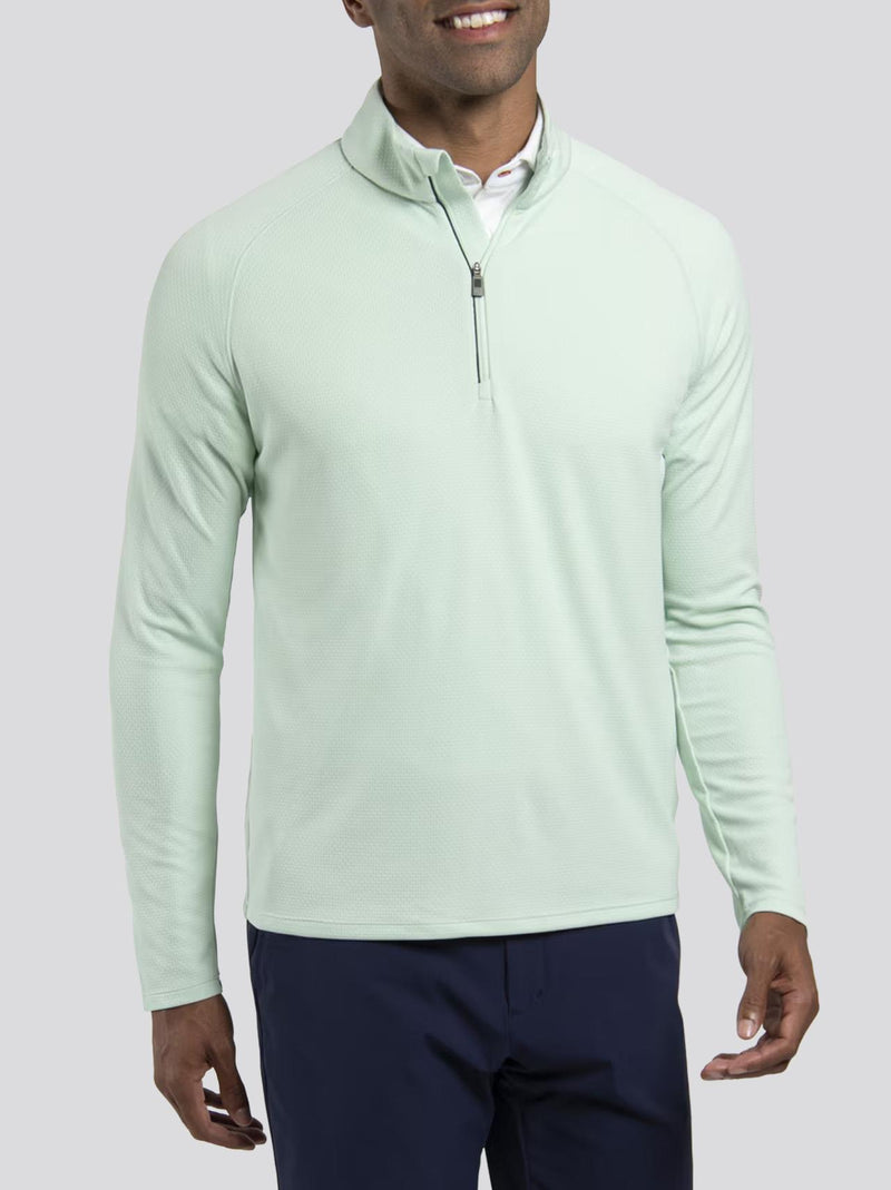 Capture Mid Layer Half-Zip Agave/Atlanta Blue