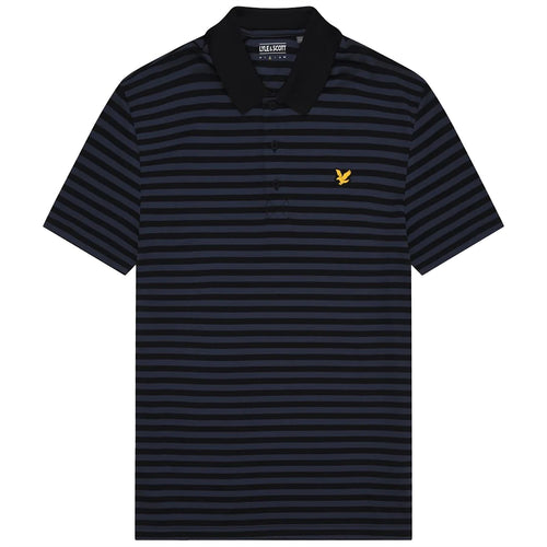 Golf Broad Stripe Polo Navy/Black - AW24