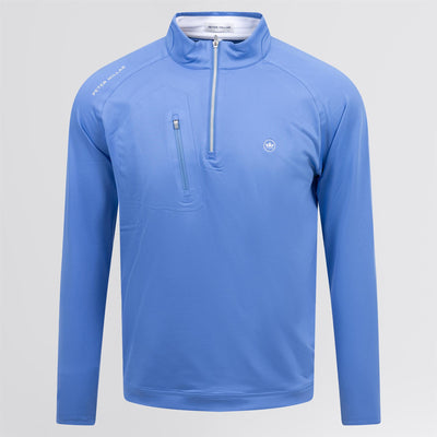 Verge Performance Quarter Zip Blue Sea